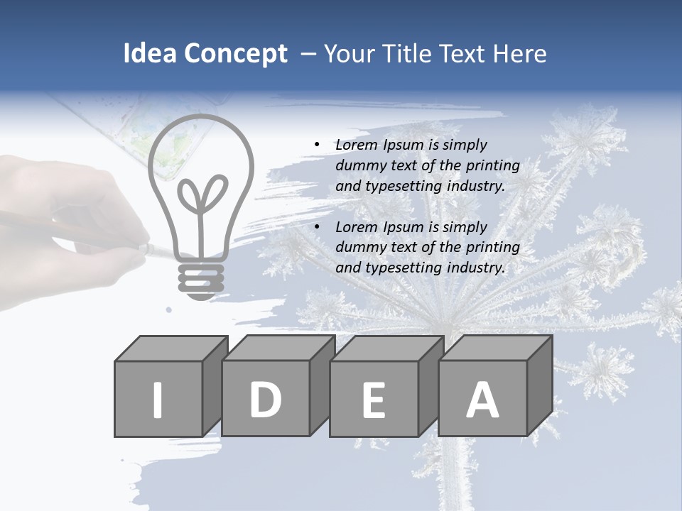 Dive Flipper Sport PowerPoint Template