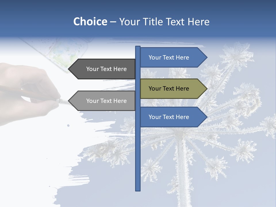 Dive Flipper Sport PowerPoint Template