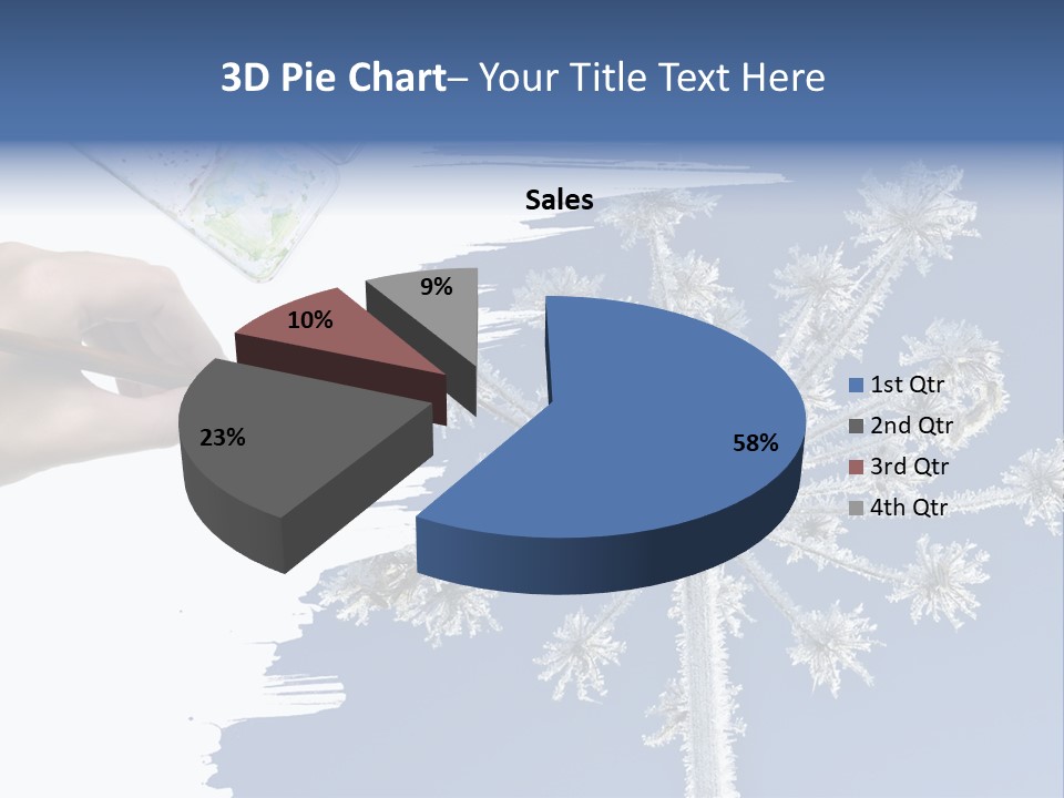 Dive Flipper Sport PowerPoint Template