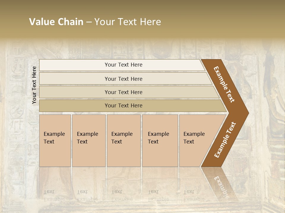 Hathor Bas Relief Pharaoh PowerPoint Template