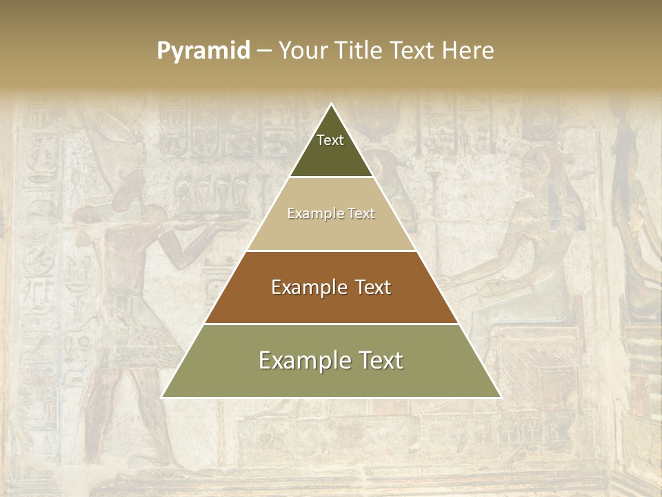 Hathor Bas Relief Pharaoh PowerPoint Template