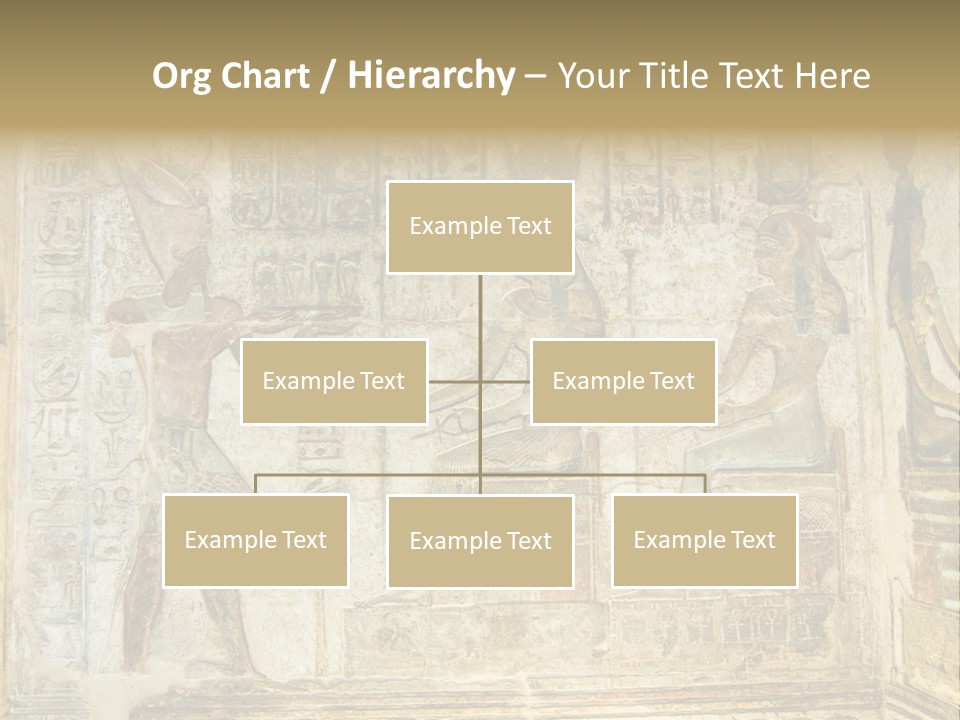 Hathor Bas Relief Pharaoh PowerPoint Template