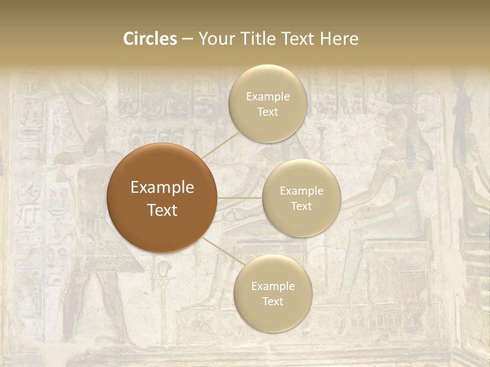 Hathor Bas Relief Pharaoh PowerPoint Template