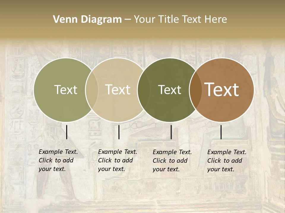 Hathor Bas Relief Pharaoh PowerPoint Template