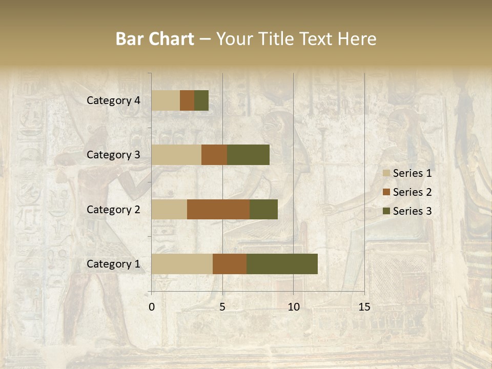 Hathor Bas Relief Pharaoh PowerPoint Template