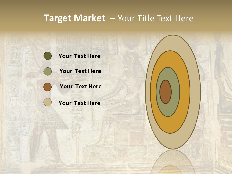 Hathor Bas Relief Pharaoh PowerPoint Template