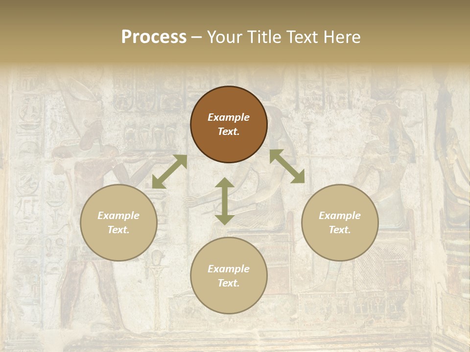 Hathor Bas Relief Pharaoh PowerPoint Template