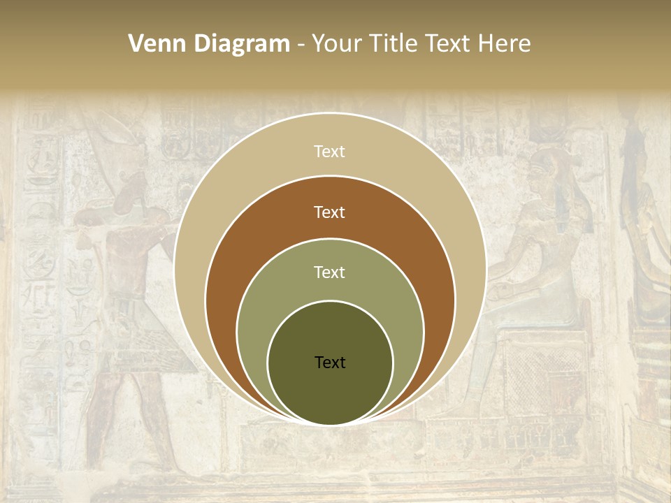 Hathor Bas Relief Pharaoh PowerPoint Template