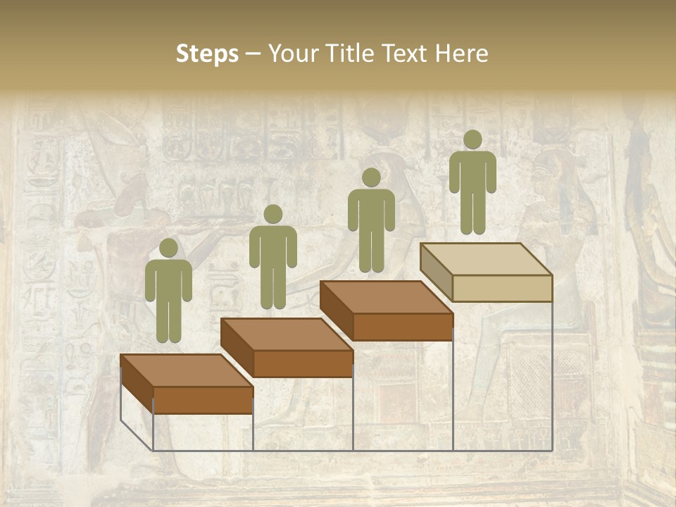 Hathor Bas Relief Pharaoh PowerPoint Template