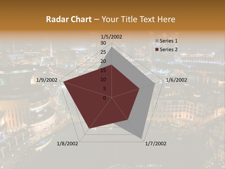 Lake Dubai Illumination PowerPoint Template