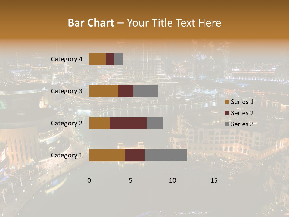 Lake Dubai Illumination PowerPoint Template