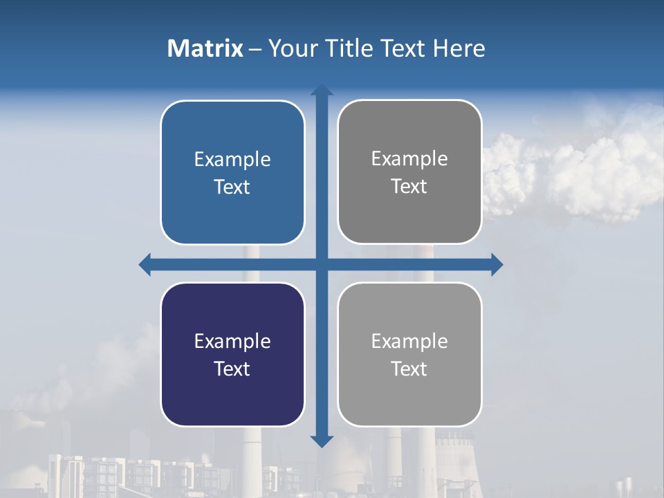 Exhaust Carbon Electricity PowerPoint Template