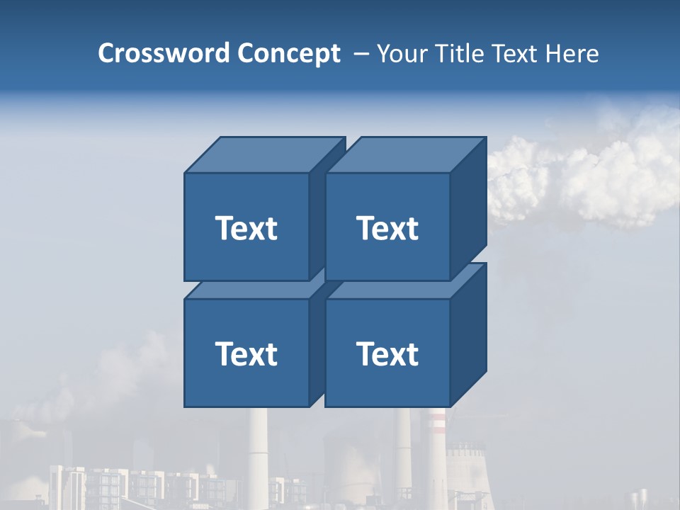 Exhaust Carbon Electricity PowerPoint Template