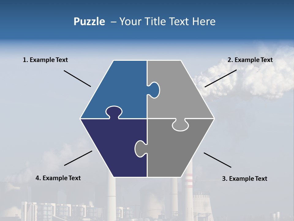 Exhaust Carbon Electricity PowerPoint Template