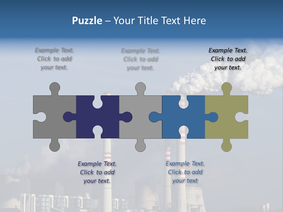 Exhaust Carbon Electricity PowerPoint Template
