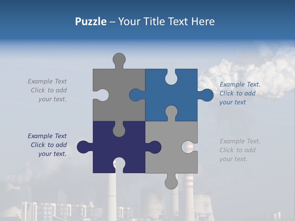 Exhaust Carbon Electricity PowerPoint Template