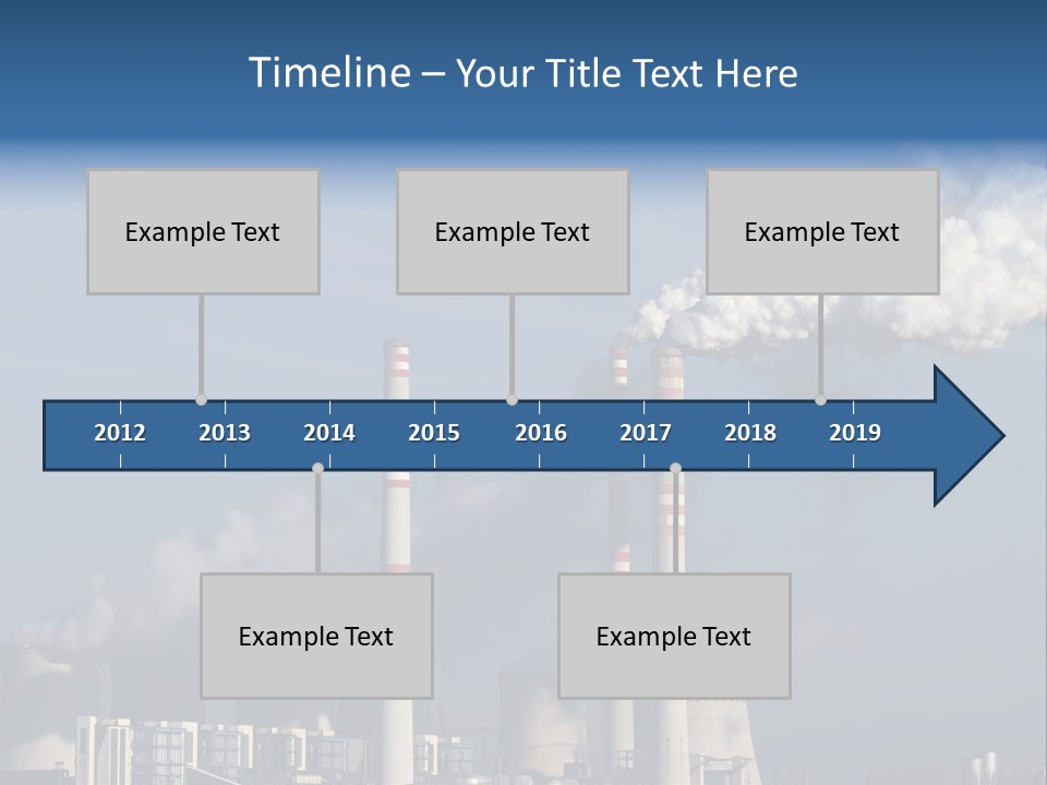 Exhaust Carbon Electricity PowerPoint Template