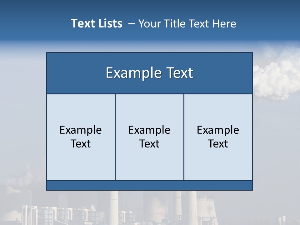 Exhaust Carbon Electricity PowerPoint Template