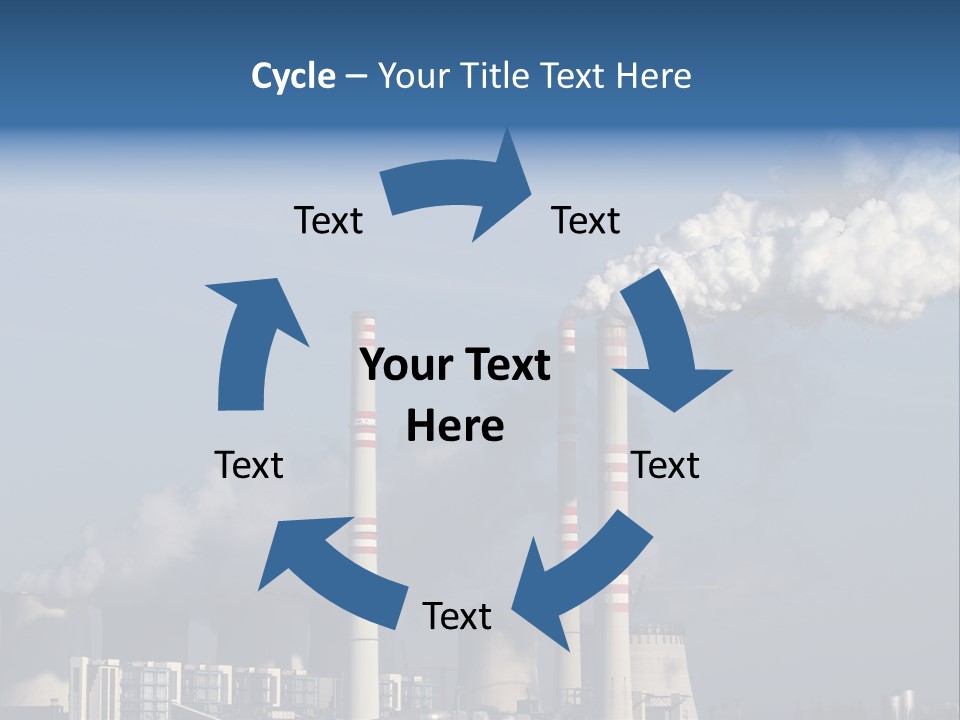 Exhaust Carbon Electricity PowerPoint Template