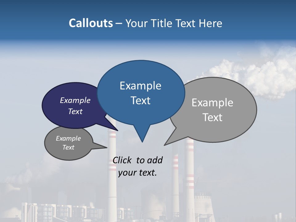 Exhaust Carbon Electricity PowerPoint Template