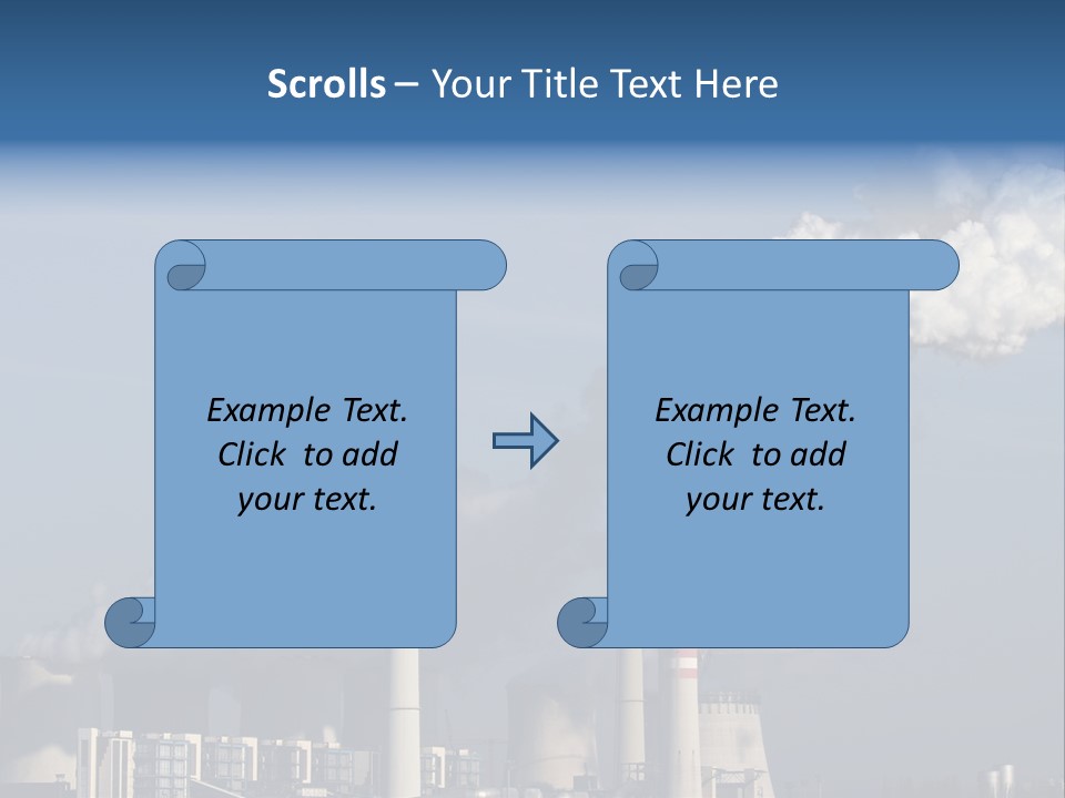 Exhaust Carbon Electricity PowerPoint Template