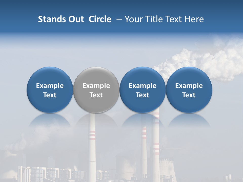 Exhaust Carbon Electricity PowerPoint Template