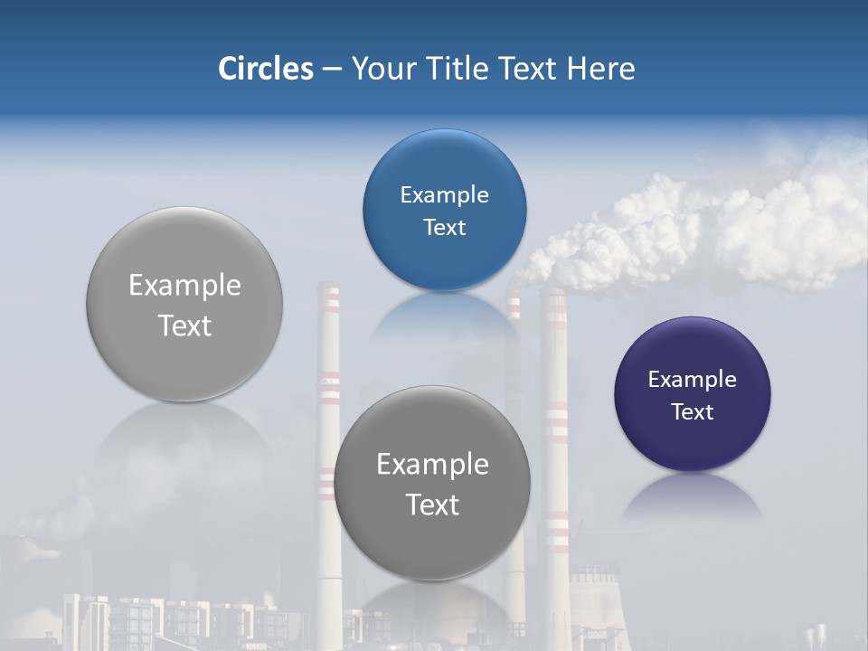 Exhaust Carbon Electricity PowerPoint Template