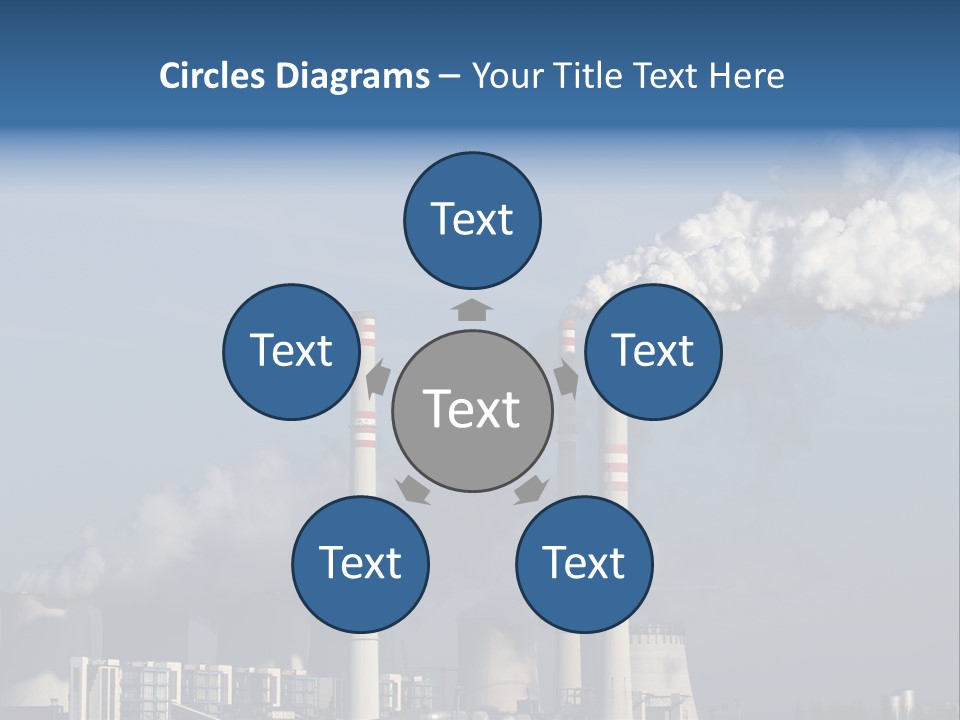 Exhaust Carbon Electricity PowerPoint Template