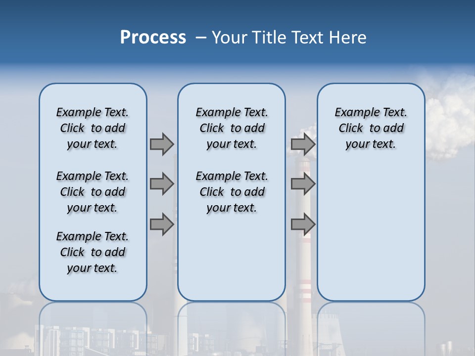 Exhaust Carbon Electricity PowerPoint Template