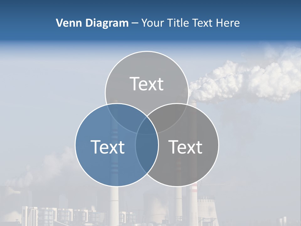 Exhaust Carbon Electricity PowerPoint Template