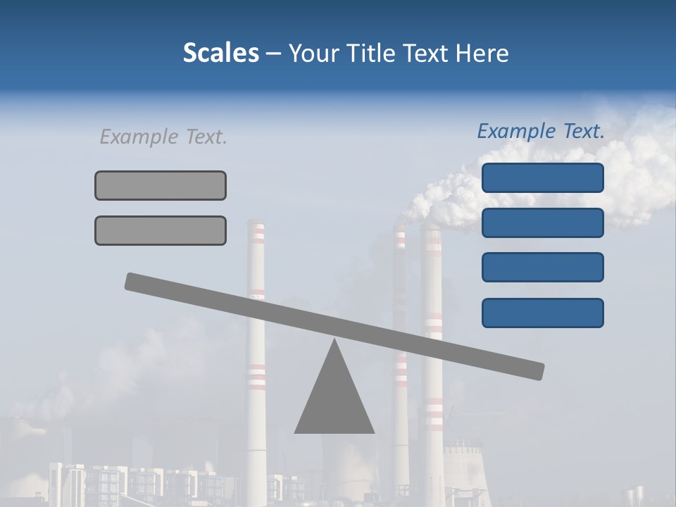 Exhaust Carbon Electricity PowerPoint Template