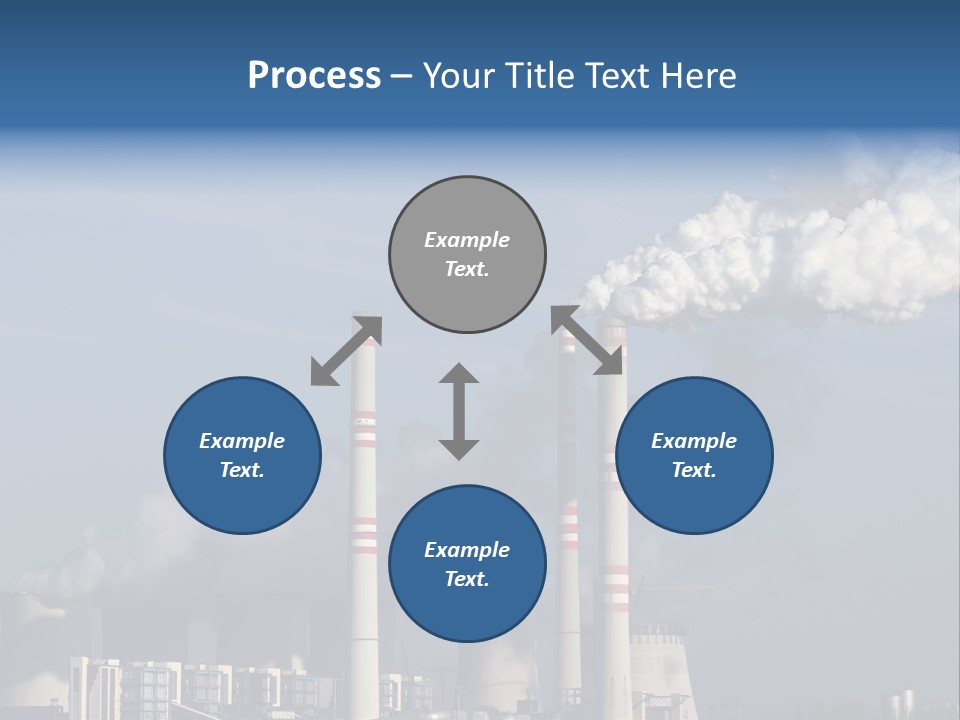 Exhaust Carbon Electricity PowerPoint Template