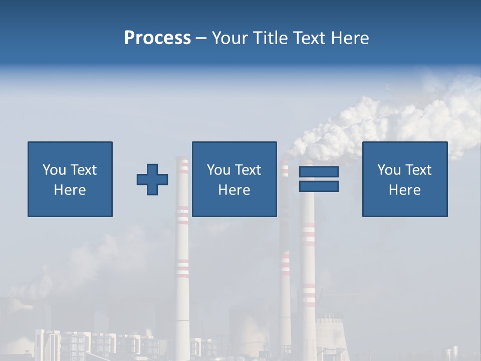 Exhaust Carbon Electricity PowerPoint Template
