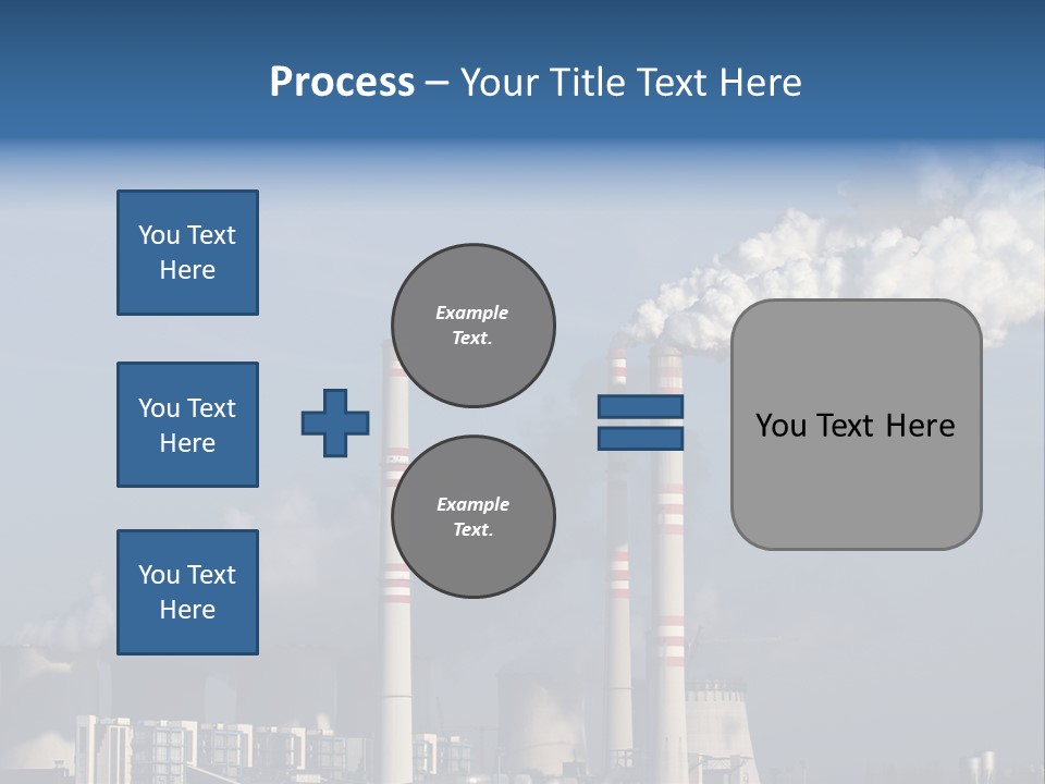 Exhaust Carbon Electricity PowerPoint Template