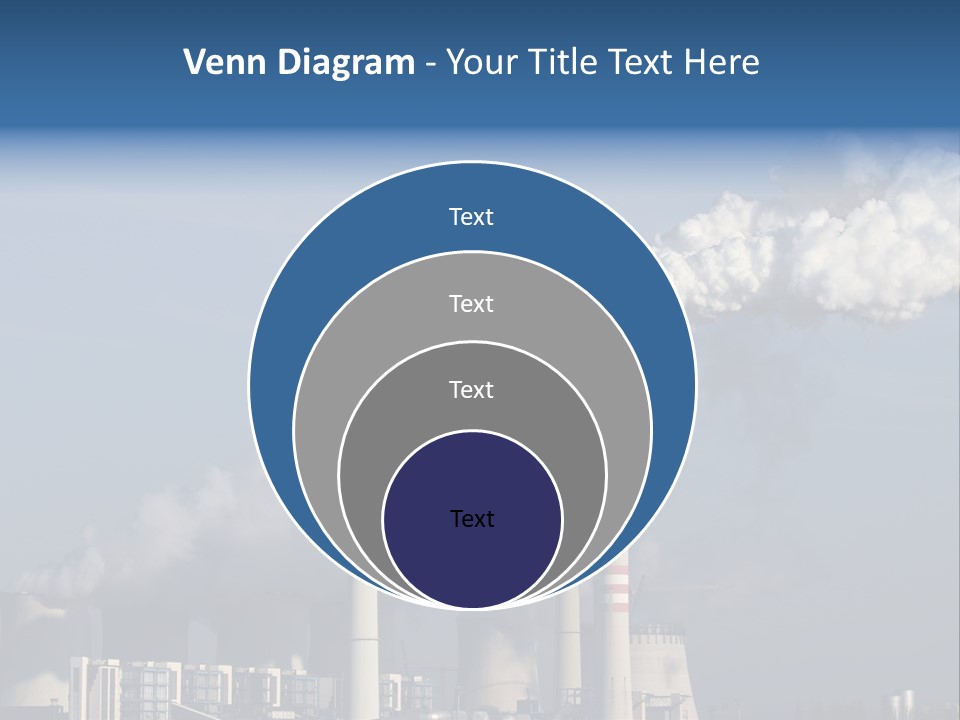 Exhaust Carbon Electricity PowerPoint Template