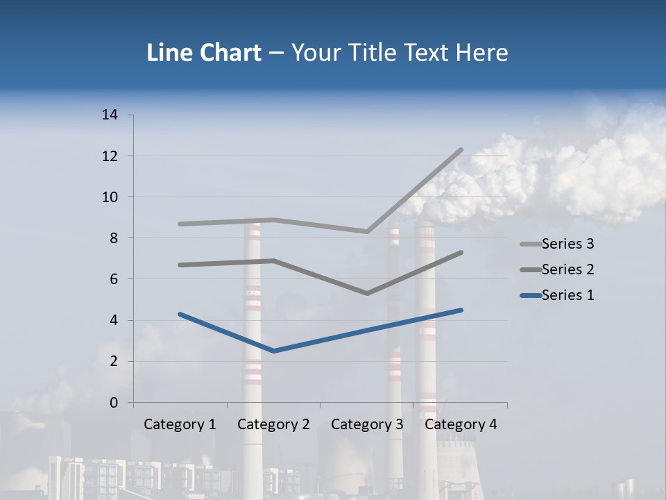Exhaust Carbon Electricity PowerPoint Template