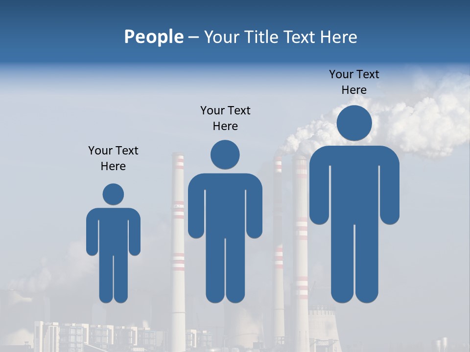 Exhaust Carbon Electricity PowerPoint Template