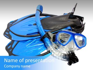 Dive Flipper Sport PowerPoint Template