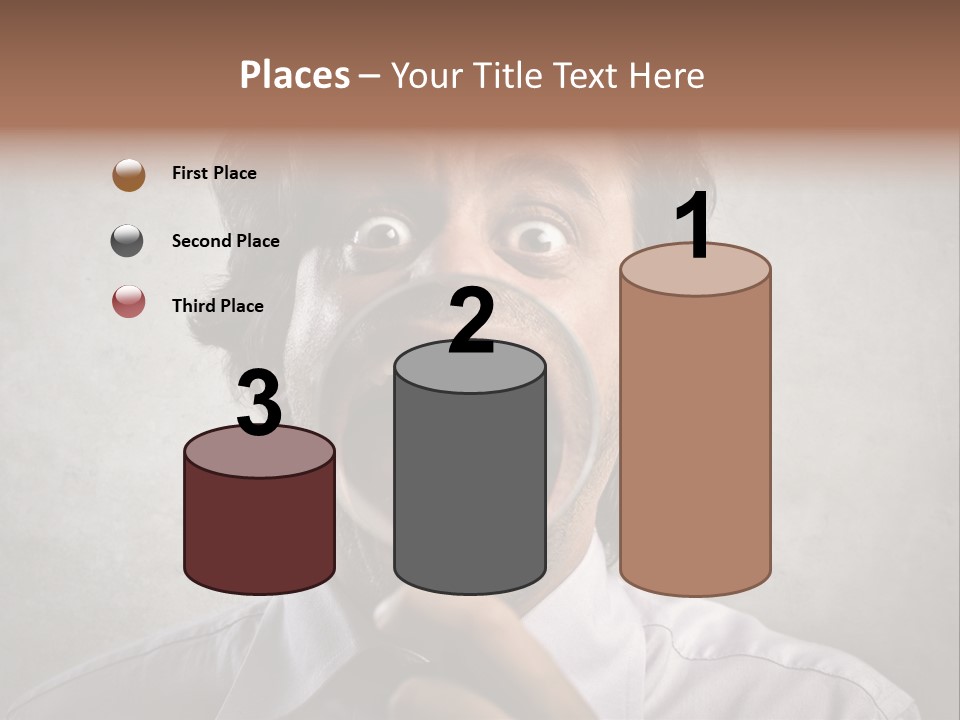 Bisinessman Caucasian Worker PowerPoint Template