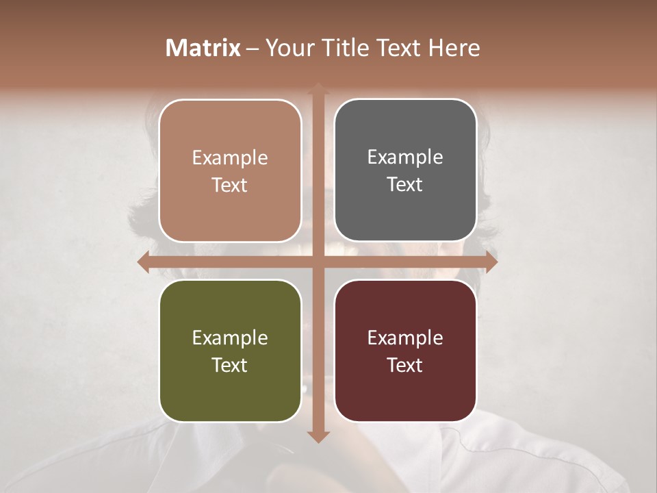 Bisinessman Caucasian Worker PowerPoint Template