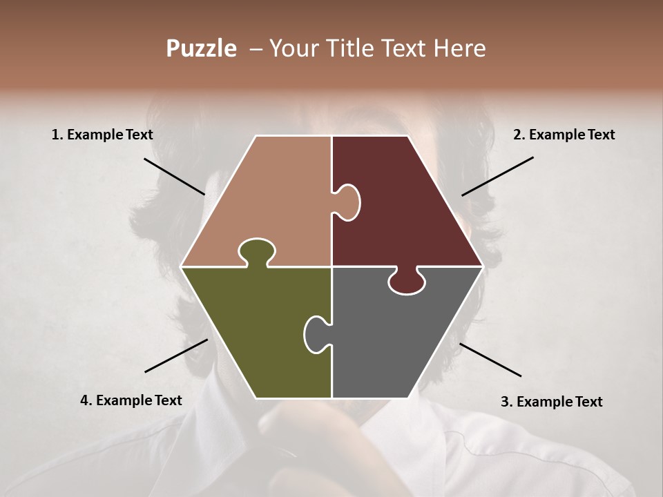 Bisinessman Caucasian Worker PowerPoint Template