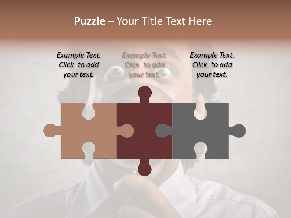 Bisinessman Caucasian Worker PowerPoint Template