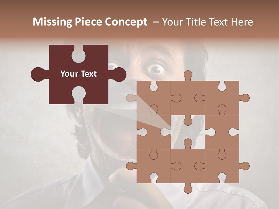 Bisinessman Caucasian Worker PowerPoint Template