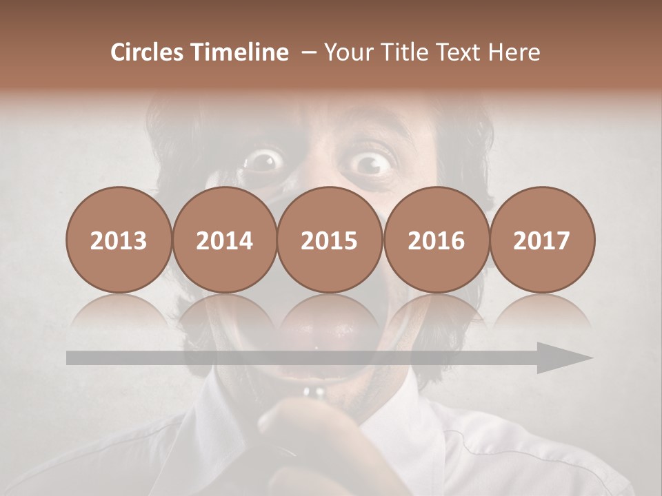 Bisinessman Caucasian Worker PowerPoint Template