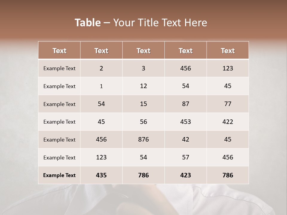 Bisinessman Caucasian Worker PowerPoint Template