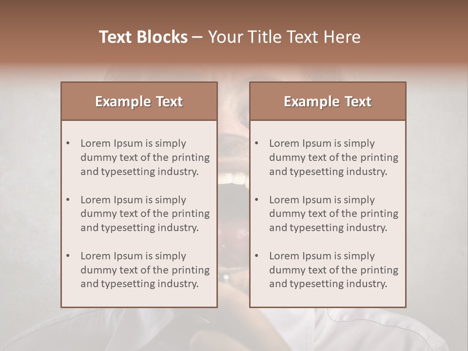 Bisinessman Caucasian Worker PowerPoint Template