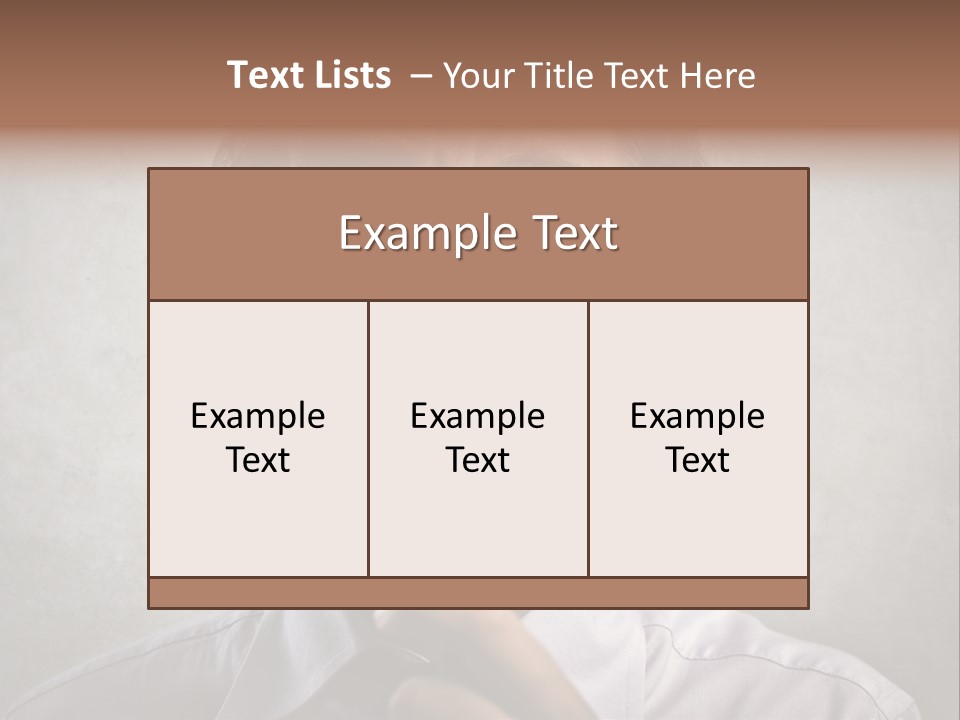 Bisinessman Caucasian Worker PowerPoint Template