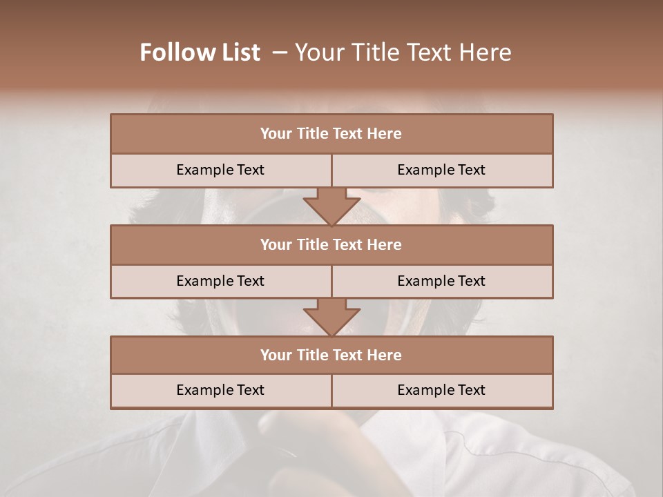 Bisinessman Caucasian Worker PowerPoint Template