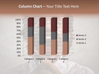 Bisinessman Caucasian Worker PowerPoint Template