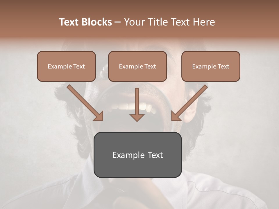 Bisinessman Caucasian Worker PowerPoint Template